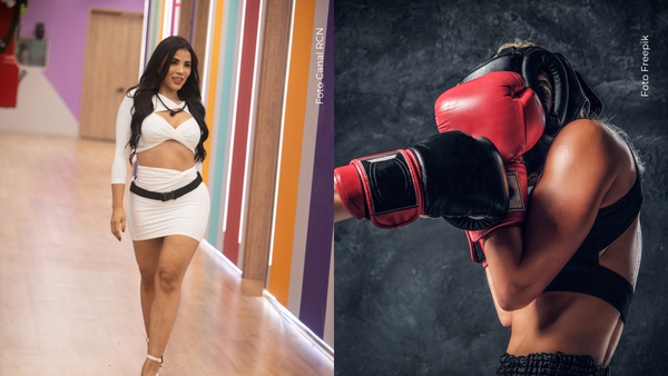 Así fue como Westcol le enseñó boxeo a Karina García generando preocupación