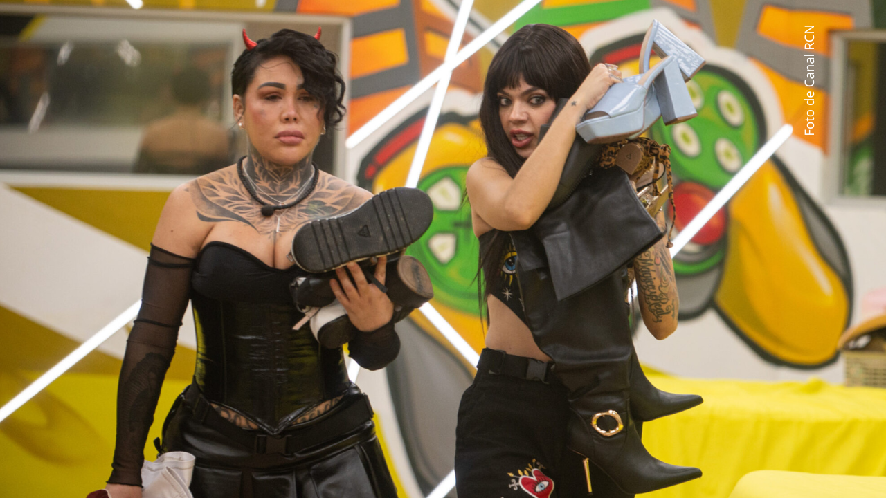 Yina Calderón y Melissa Gate en La casa de los famosos Colombia 2025.