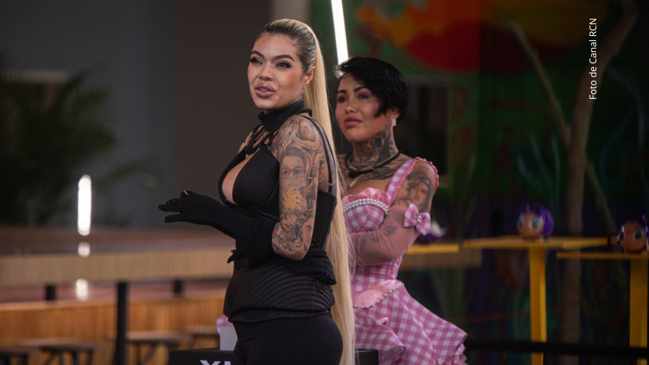 Yina Calderón y Melissa Gate en La casa de los famosos Colombia 2025.
