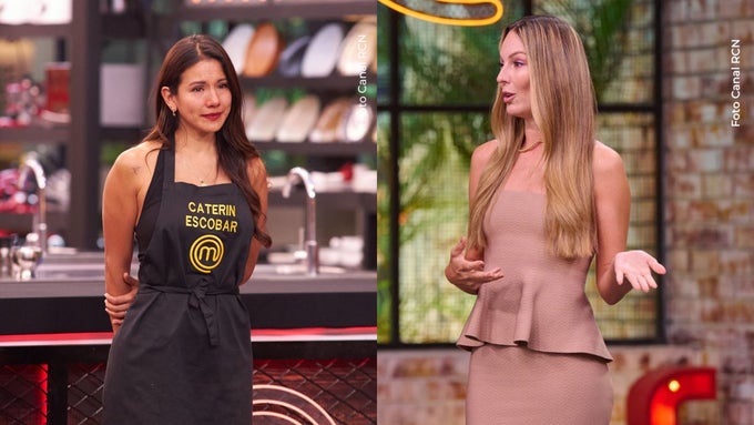 Claudia Bahamón y Caterin Escobar Claudia Bahamón sorprendida con eliminación de Caterin Escobar