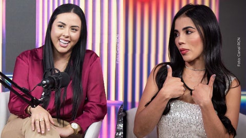 Juliana Calderón y Karina García en el After Show de La casa de los famosos Colombia