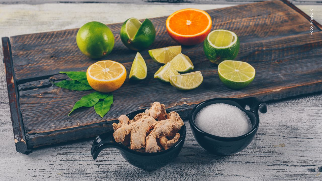 Shot de jengibre y toronja: receta fácil