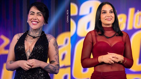 Yina Calderón y Andrea Valdiri