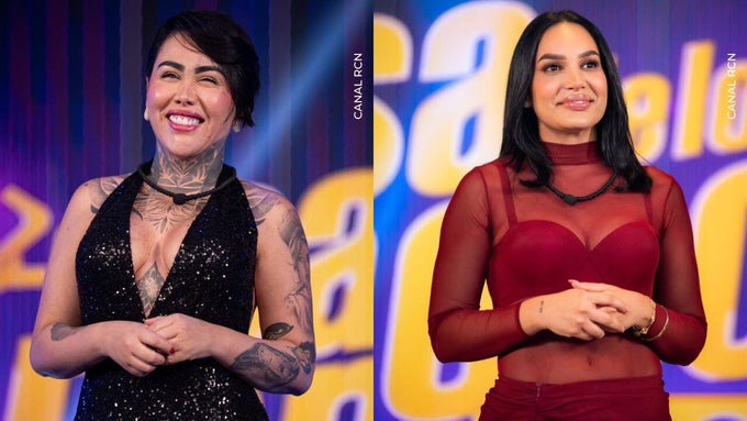 Yina Calderón y Andrea Valdiri