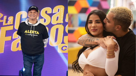 Alerta, Andrés Altafulla y Karina García en La casa de los famosos Colombia 2025.