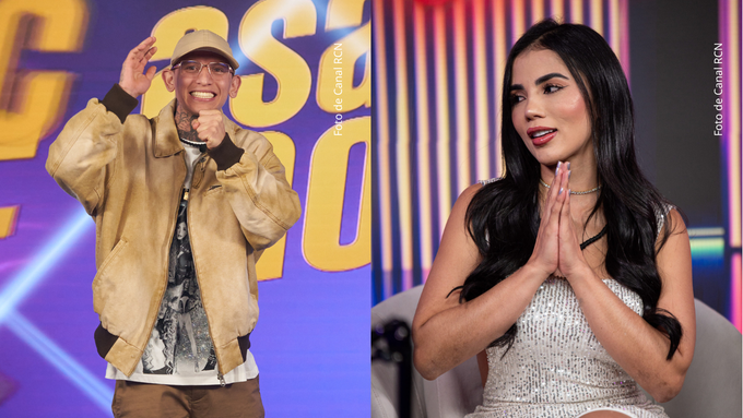 Karina García y la Liendra durante su participación en La casa de los famosos Colombia 2025 .