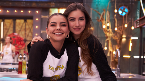 Valentina Taguado y Valeria Aguilar en MasterChef Celebrity 2025.