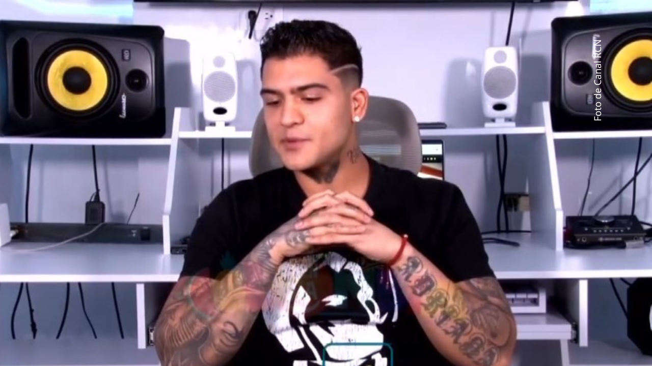 B-King durante una entrevista con Buen día Colombia.