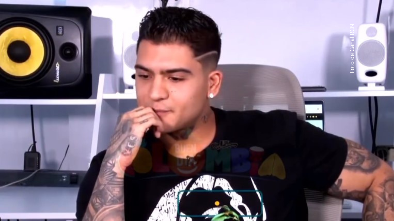 B-King durante una entrevista con Buen día Colombia.