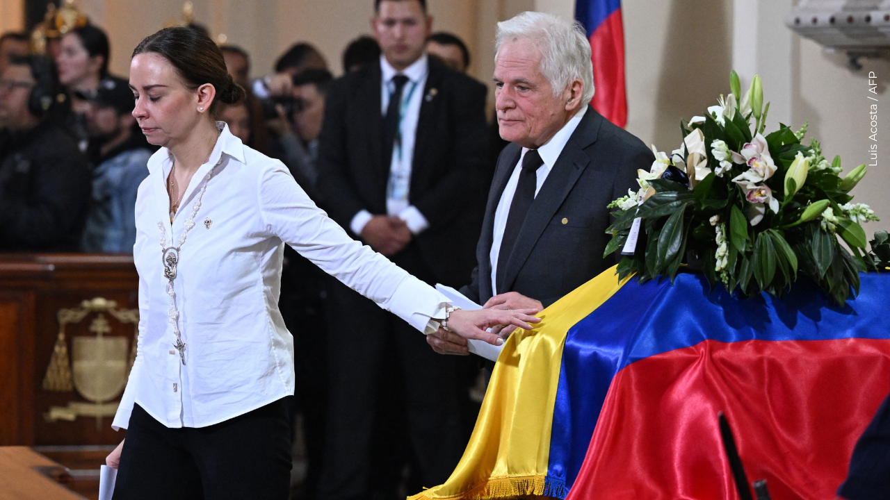 María Claudia Tarazona despide a Miguel Uribe