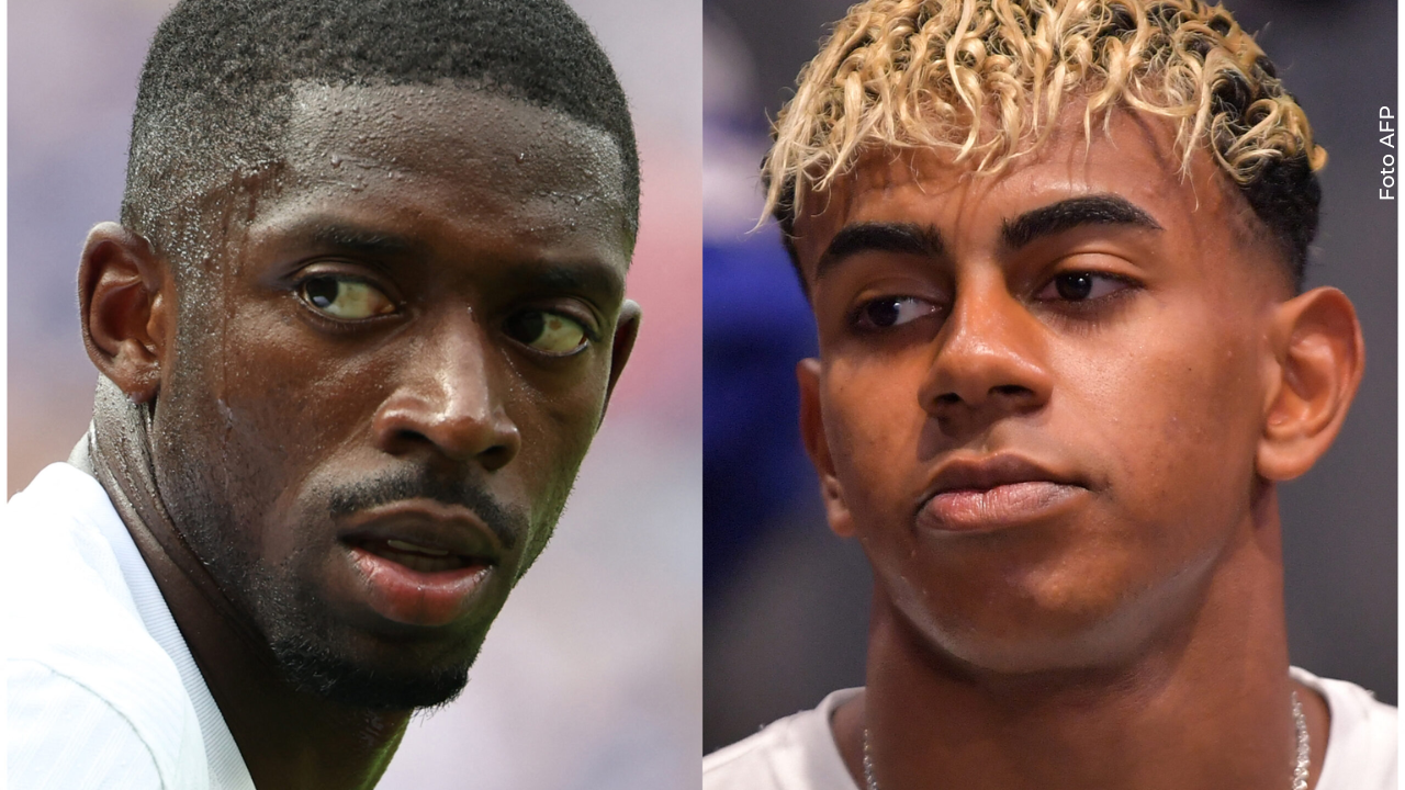 Lamine Yamal y Ousmane Dembélé
