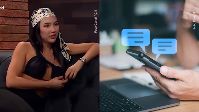 Pareja de Aida Victoria Merlano le habría contestado tras filtrar chats