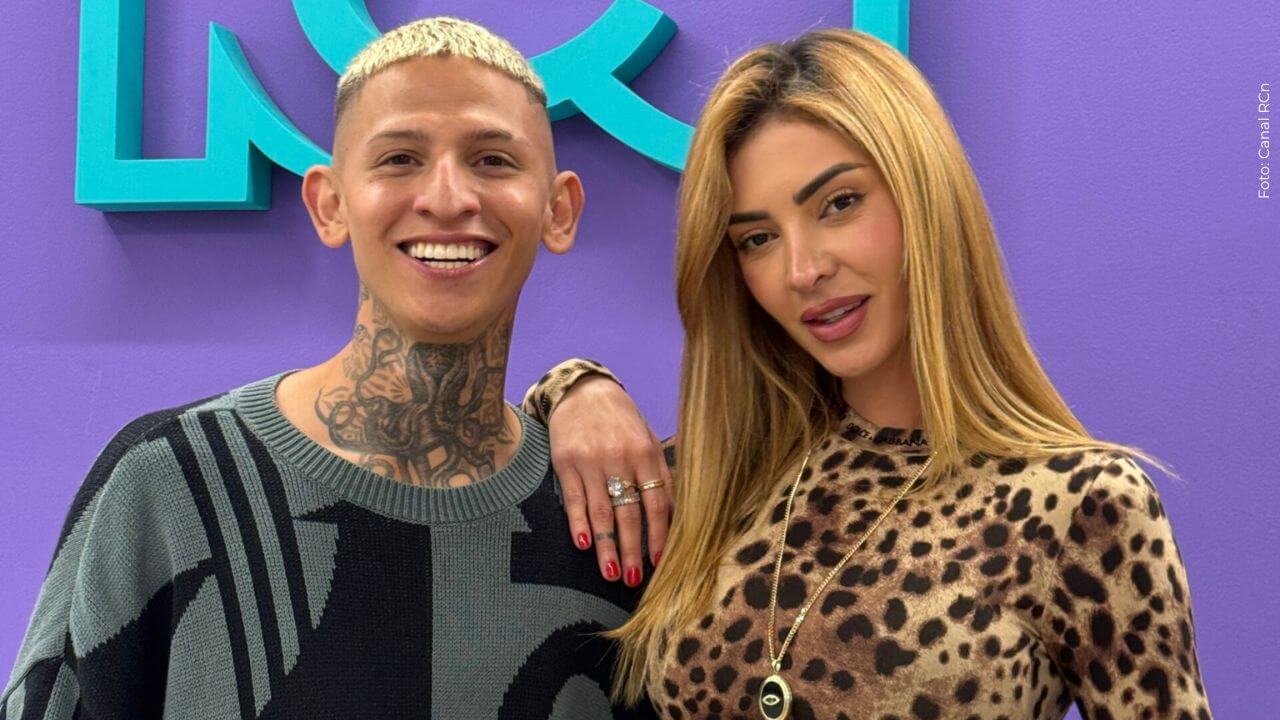 Dani Duke compartió varias fotos, entre ellas, una con su novio, La Liendra. Foto: Canal RCN
