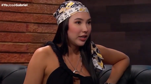 Aida Victoria Merlano durante entrevista en el programa Yo José Gabriel.