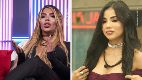 Sofía Avendaño y Karina García en La casa de los famosos Colombia 2025.