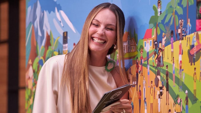 Claudia Bahamón, presentadora de MasterChef Celebrity Colombia publicó una foto de su infancia