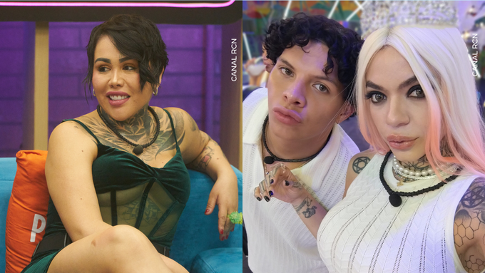 Yina Calderón, Melissa Gate y Emiro Navarro