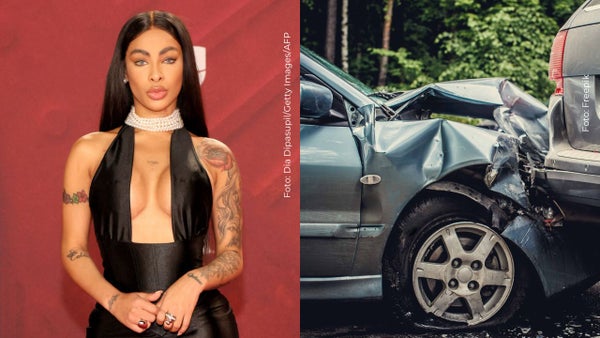 Yailin 'la más viral' sufrió aparatoso accidente automovilístico: "casi salgo por la ventana" Yailin 'la más viral' sufrió aparatoso accidente automovilístico: "casi salgo por la ventana"