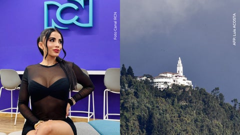 Karina García fue captada en Monserrate