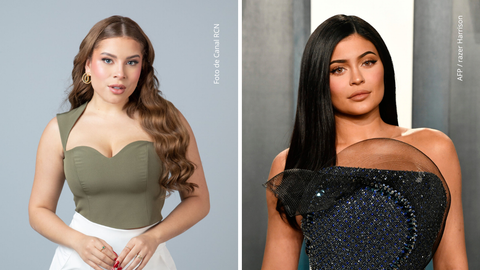 Ornella Sierra posando a la cámara durante sesión fotográfica - Kylie Jenner asiste a la fiesta de los Oscar de Vanity Fair 2020.