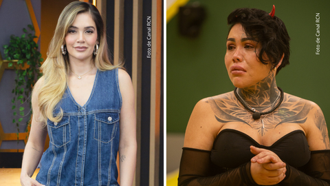 Lina Tejeiro en el after show de La casa de los famosos Colombia 2024 - Yina Calderón en La casa de los famosos Colombia.