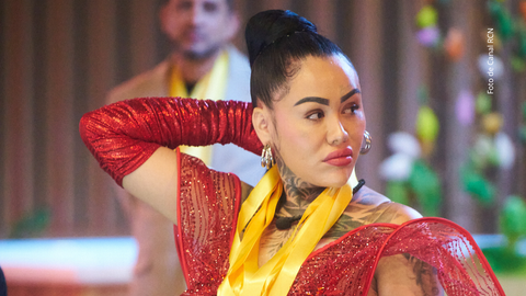 Yina Calderón en La casa de los famosos Colombia 2025.