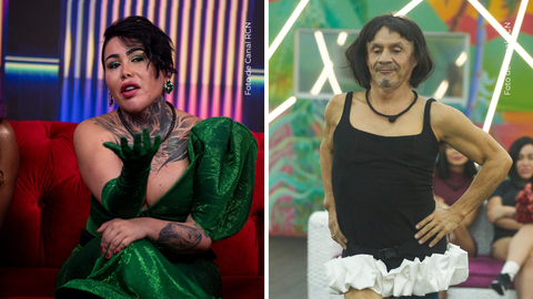 Yina Calderón y Alerta en La casa de los famosos Colombia 2025.