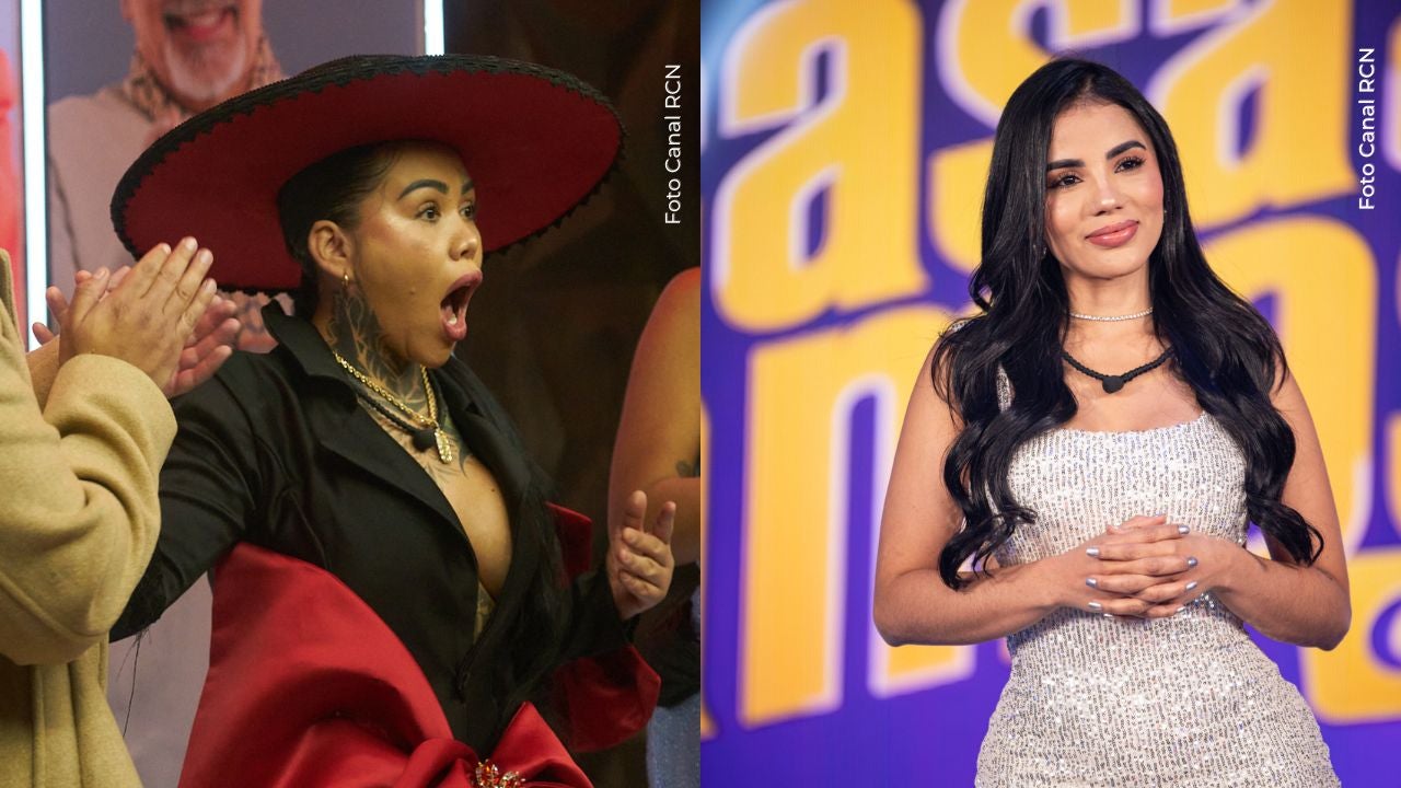 Yina Calderón y Karina García Yina Calderón al enterarse que estará con Karina García en reality