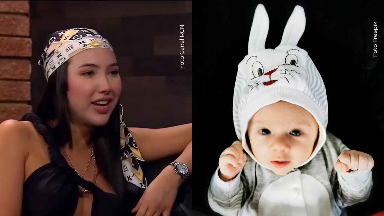 Aida Victoria Merlano Aida Victoria Merlano mostró a su bebé vestido de conejo