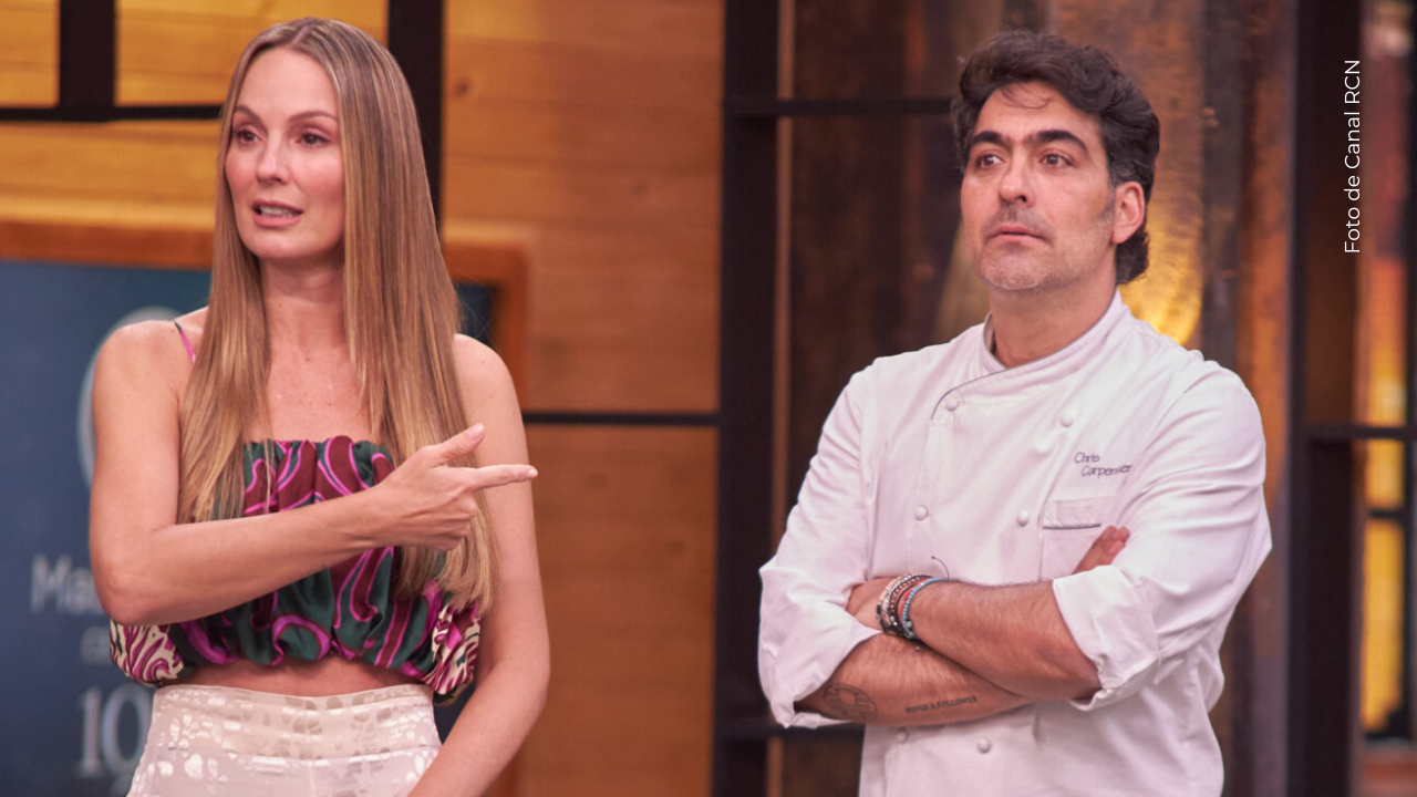 Así le dieron la bienvenida a Christopher Carpentier en MasterChef Christopher Carpentier y Claudia Bahamón en MasterChef Celebrity 2025.