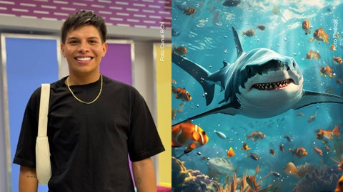 Emiro Navarro disfrazado de Sharkboy