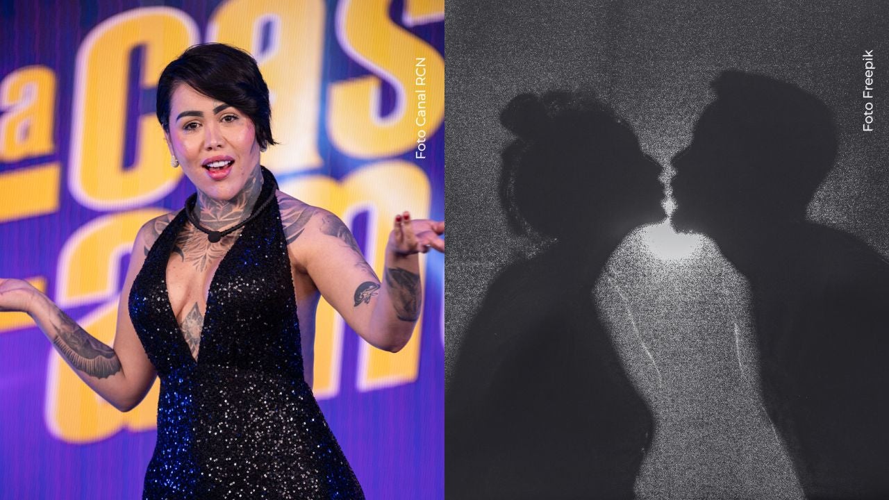 Yina Calderón dio beso en La mansión de Luinny