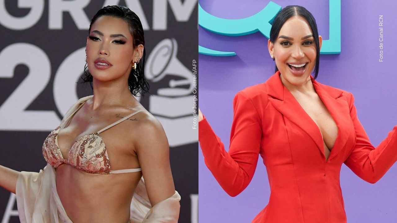 Andrea Valdiri y Ana del Castillo bailan en las fiestas de Magangué.