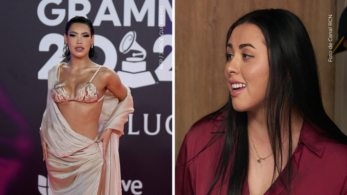 Ana del Castillo llega a la 24ª ceremonia anual de los Premios Grammy Latinos - Juliana Calderón en el after de La casa de los famosos Colombia.