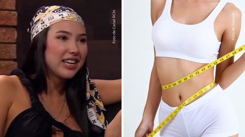 Aida Victoria Merlano en Yo José Gabriel - Cuerpo femenino midiendo medidas.