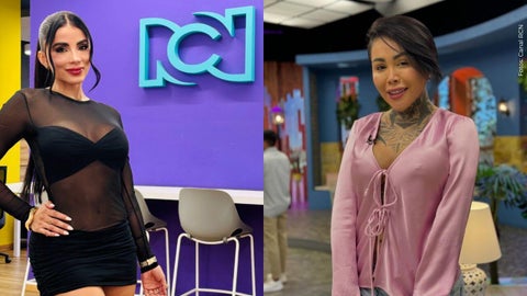 Yina Calderón y Karina García se acercaron de nuevo en La mansión de Luinny. Fotos: Canal RCN