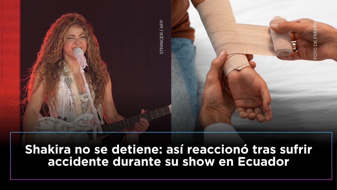 Shakira no se detiene: así reaccionó tras lastimarse la mano
