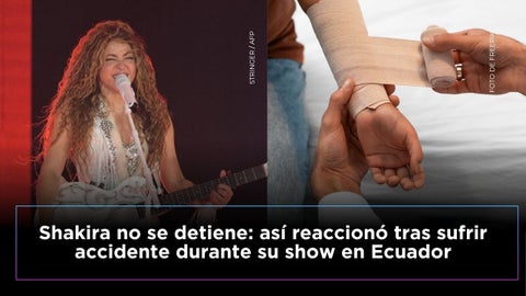 Shakira no se detiene: así reaccionó tras lastimarse la mano