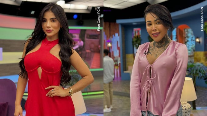 Karina García y Yina Calderón con mural en República Dominicana