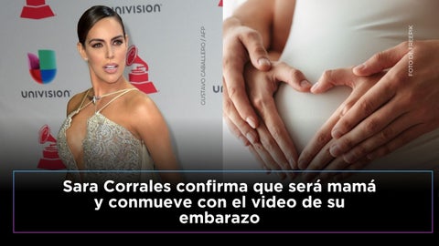 Sara Corrales confirma que está embarazada