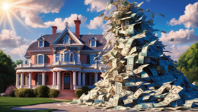 Mansión, dinero