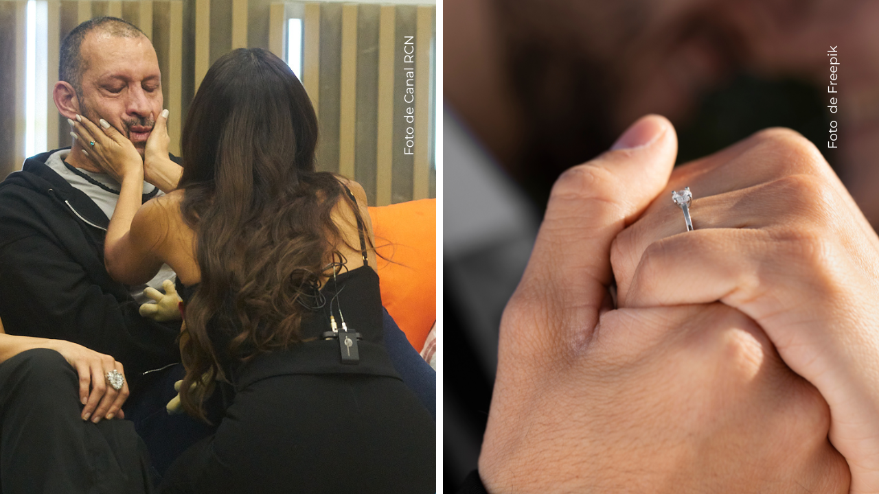 El Flaco Solórzano y Lorena Altamirano en La casa de los famosos Colombia 2025.