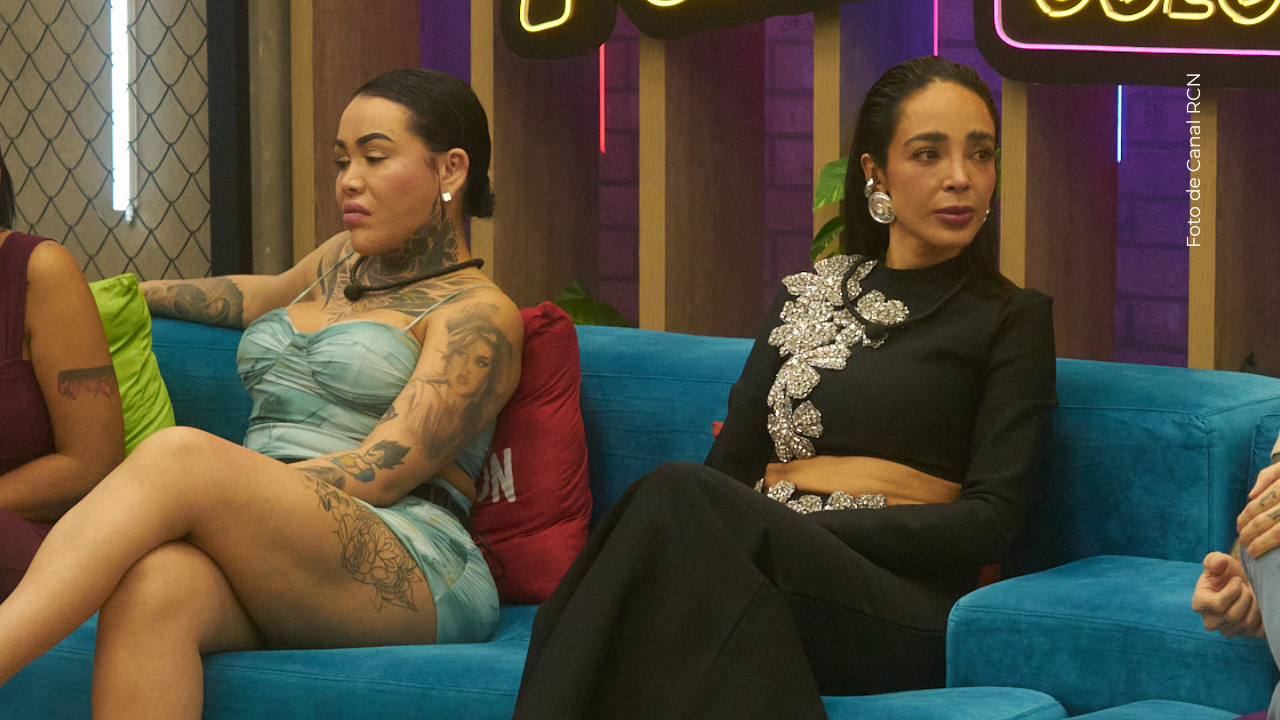 Yina Calderón y Manelyk González en La casa de los famosos Colombia 2025.