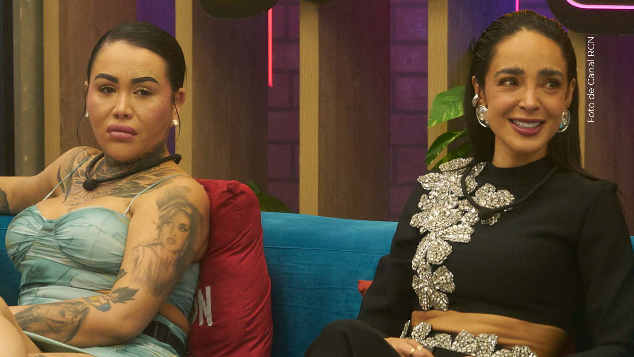 Yina Calderón y Manelyk González en La casa de los famosos Colombia 2025.