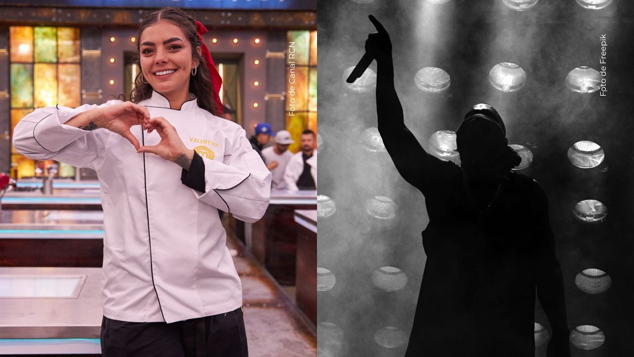 Valentina Taguado baila con el cantante Montaño. 