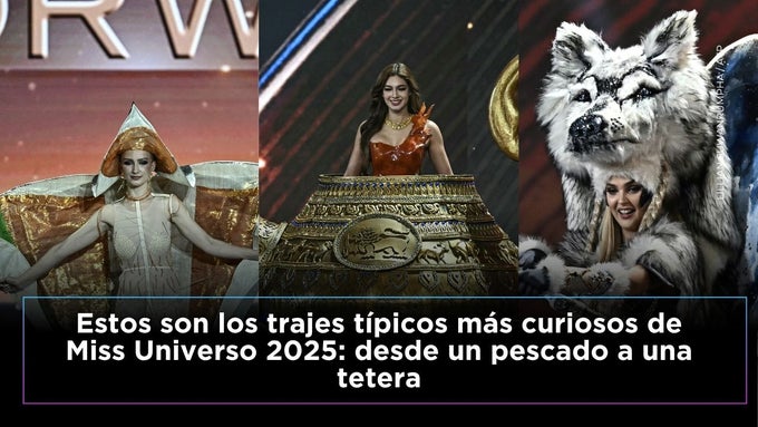 Estos son los trajes típicos más curiosos de Miss Universo 2025: de un pescado a una tetera