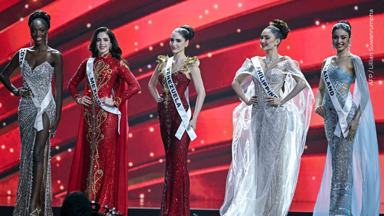 Las cinco finalistas de Miss Universo 2025.