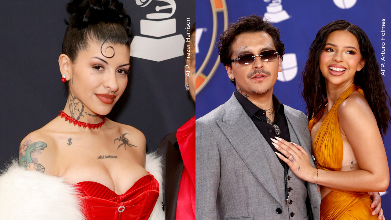 Cazzu, Christian Nodal y Ángela Aguilar