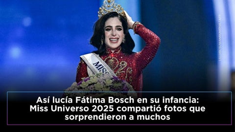 Así lucía Fátima Bosch en su infancia