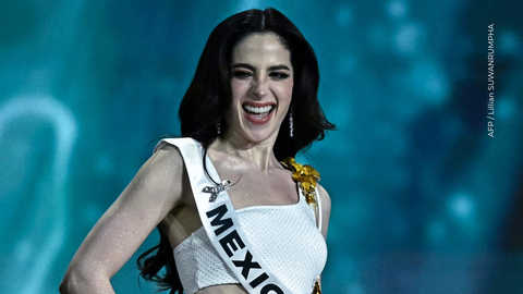 Fátima Bosch durante la gala de coronación de Miss Universo.